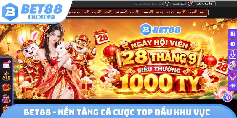 Bet88 - Nền tảng cá cược top đầu khu vực