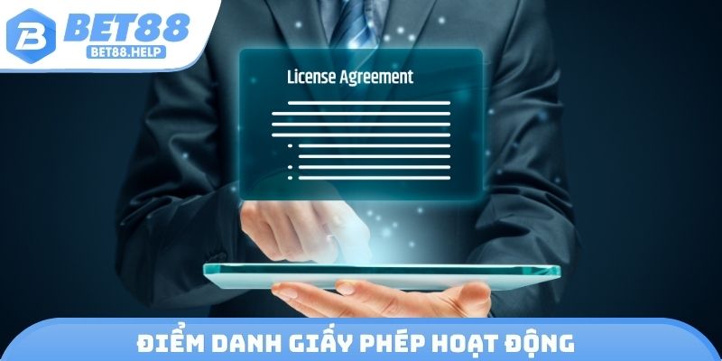 Điểm danh giấy phép hoạt động