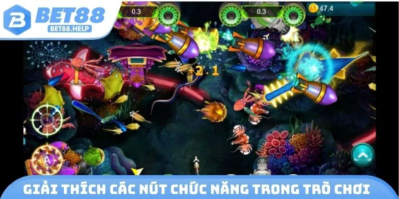 Giải thích các nút chức năng trong trò chơi