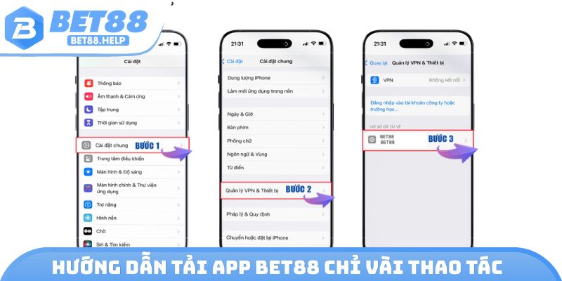 Hướng dẫn tải App Bet88 chỉ vài thao tác