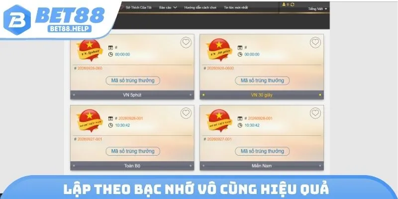 Lập theo bạc nhớ vô cùng hiệu quả