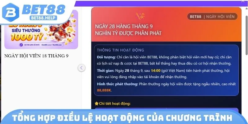 Tổng hợp điều lệ hoạt động của chương trình